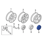 Ford F-250 Super Duty 2015-2016 FC3Z1130C Wheel Cap. Fixed Price $120.91.