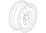 Genuine Volkswagen Wheel Steel 5K0-601-027-A-03C. Fixed Price $153.54.