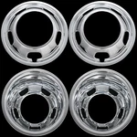 Fits Dodge Ram 3500 2019-24 Chrome 17" Dually Wheel Simulators Skins Liners. Fixed Price $269.99.