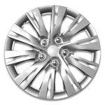 Auto Drive 15 Inch Silver Alloy Finish Hubcap Wheel Covers - Set Of 4. Fixed Price $39.67.