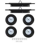 4X Wheel Kit 2*STEEL Axles Hardware For Honda Generator EU3000IS 06423-ZS9-020AH. Fixed Price $73.40.
