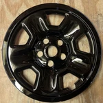One 2018-2023 Jeep Wrangler 17" Steel Wheel Gloss Black Skin # IMP-98BLK. Fixed Price $50.00.
