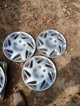 15" Silver Wheel Rim Hub Caps Car Covers Chrome Lot Of 3 Custom Accessories Open. Fixed Price $13.20.