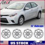 4 For 2009-2019 Toyota Corolla 15" Hub Caps Full Set Wheel Covers Fit Steel Rims. Fixed Price $45.99.