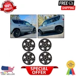 Chrome Wheel Hub Covers Full Rim Skins Caps 17 Black For Toyota RAV4 2006-201. Fixed Price $111.83.