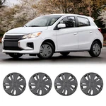 For 2014-2025 Mitsubishi Mirage 14INCH Wheel Black Matte Pp Hubcap Snap-on. Fixed Price $40.99.