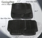 Front And Rear 4PCS Set Heavy Duty Floor Mat For Mid Size Vehicle Code S101. Fixed Price $22.90.