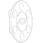 Genuine Gm Hub Cap With Bowtie Logo 09595469. Fixed Price $65.52.