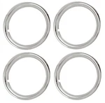 16" Chrome Stainless Steel Trim Rings 3/4" Depth Beauty TR4603 SET/4. Fixed Price $99.99.