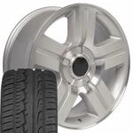22" Rims Tires Fit Gm Chevy Texas Sierra Silverado Mach'd Ironman 5291. Fixed Price $1860.00.