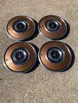 Set Of 4 1972-1976 Ford Thunderbird Hubcap Wheel Coverst-bird Painted Copper. Fixed Price $99.99.
