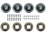 1967-68 Comet Center Caps Magnum Wheel Set Of 4 Cougar Black Lh Rh Mercury New. Fixed Price $199.95.