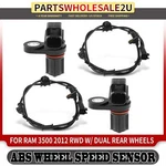 4PCS Front & Rear Abs Speed Sensor For Ram 3500 2012 W/ Dual. Fixed Price $45.39.