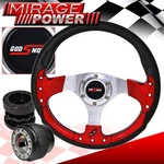 Black Hub Extender + Godsnow Red Fusion Style Steering Wheel For 89-98 Maxima. Fixed Price $53.99.