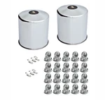 22.5" 10 Lug 33MM Nuts Eagle Flight Stainless Steel Rear Wheel Axle Trim Kit. Fixed Price $125.00.