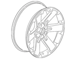 Genuine Gm 22 Wheel 6-SPLIT-SPOKE Chrome 84346101. Fixed Price $604.69.