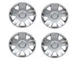 Universal 14" Hub Cap Wheel Cover Abs Skins Silver -set Of. Fixed Price $50.97.
