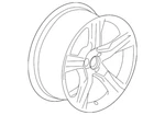 Genuine Gm 20 Wheel Black /red Stripe 23333839. Fixed Price $399.99.