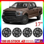4XMATTE Black 2010-25 For F150 Xl 17" Wheel Skins Hub Caps 8SLOT Steel Rim Cover. Fixed Price $76.99.