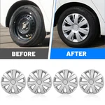 Set Of 4 16" Sliver Wheel Cover Trims Snap On Hub Caps Fit R16 Tire+steel. Fixed Price $44.99.