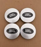 Set Of 4 Land Rover Wheel Center Hub Caps Rim Cover Glossy Silver Black. Fixed Price $24.59.
