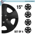 15" Set Of 4 Covers Full Rim Snap On Hub Caps Fits R15 Tire & Steel Wheels. Fixed Price $37.73.