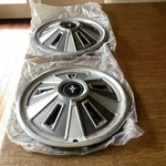 Antique Mustang 1968 Wheel Covers (2) Original Old Stock Like New Nos. Fixed Price $205.00.