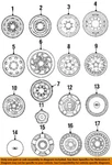 Ford Oem 87-97 F-250 Wheels-wheel Cover E5TZ1130F. Fixed Price $95.00.