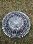 Vintage Wire Wheel Hubcap Cover Mascotech 4284449 1996. Fixed Price $40.50.