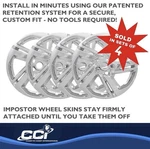 Coast IWCIMP418X Impostor Wheel Cover - Chrome. Fixed Price $94.99.
