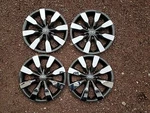 Set Of 2014 2015 2016 Corolla 16" Hubcaps Wheel Covers Charcoal Chrome 61172. Fixed Price $115.00.