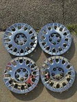 4 03-05 Mercury Grand Marquis 2 Piece 16 Hubcaps Wheel Covers Oem Bases Only. Fixed Price $274.99.