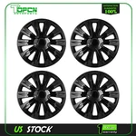 4 Pcs Inch Wheel Hub Caps Black Snap On For R17 Tire & Rim Covers Kit. Fixed Price $54.88.