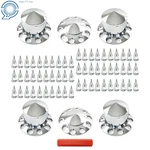 Abs Plastic Chrome Axle Kits With 33MM Thread-on Nut Covers For Semi Truck. Fixed Price $115.19.