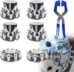Chrome Hub Cover Semi Truck Wheel For Axle 33MM Lug Front & Rear Complete. Fixed Price $135.99.