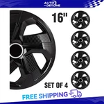 Inch Snap On Universal Wheel Covers Full Hub Caps Set Of 4 Fit R16 Tire & Rim. Fixed Price $47.69.