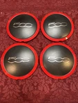 2012-17 Fiat 500 Wheel Rim Center Set Of Aftermarket 68078419AA. Fixed Price $65.00.