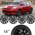 16'' Set Of 4 Car Tire Hub Caps Wheel Rim Covers Steel Black For Toyota Scion Xb. Fixed Price $75.34.