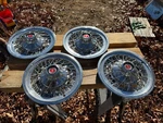 1974 1979 Ford Torino Ltd Mustang Fairlane Mercury 14" Wire Hubcaps Set 1977 76. Fixed Price $169.96.