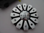 Borghini Wheels Black/silver Metal Custom Center Cap # SJ812-28, CC393-B2P. Fixed Price $77.99.