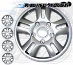 4PCS Set 15" Inches Metallic Silver Hubcaps Wheel Cover Rim Skin #006. Fixed Price $41.91.