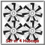 Set Of 19" Silver/black Tesla Model 3 Hubcaps 2020-2024 Replica Wheel Covers. Fixed Price $220.00.