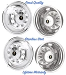 22.5 International 10 Lug Hole Wheel Simulators Rim Cover Hubcaps Stud Pilot. Fixed Price $647.92.