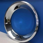 One 15" Stepped Edge 2 3/8" Chrome Stainless Steel 15X7 Wheel Trim Beauty Ring. Fixed Price $43.99.