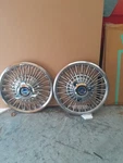 1965 1966 1967 Ford Mustang Fairlane Galaxie Wire Hubcap 14" Spinner 3 Bar Pair. Fixed Price $150.00.