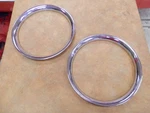 2 Trim Rings 14" Metal Gm Ford Mopar Nos. Fixed Price $49.00.