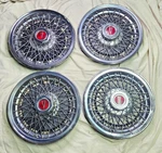 Pontiac Oem Lemans Grand Prix Firebird 14 Wire Spoke Hubcaps Set Of Vintage. Fixed Price $80.00.