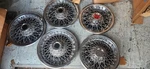 1977-87 Chevrolet Caprice Pontiac Lemans Bonneville Chevy 15" Gm Wire Hubcaps. Fixed Price $325.00.