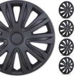 4 Pack Black 16" Wheel Covers Snap On Full Hub Caps Fit R16 Tire & Steel. Fixed Price $45.99.