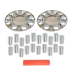High Quality Chrome Front Axle Cover Hub Cap Thread-on 33 Mm Truck Lug Nuts. Fixed Price $47.64.
